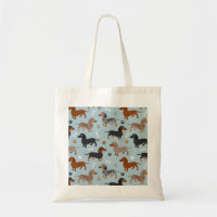 Bleu de Dachshund Paws et Bones Motif