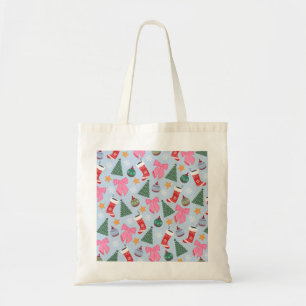 Tote Bag Bleu de Noël