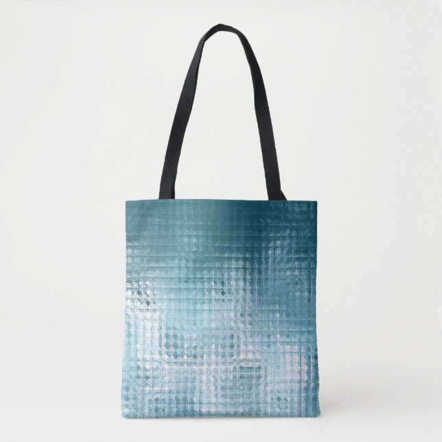 Tote Bag Bleu Élégant Abstrait : Arrière-plan Beau (Devant)