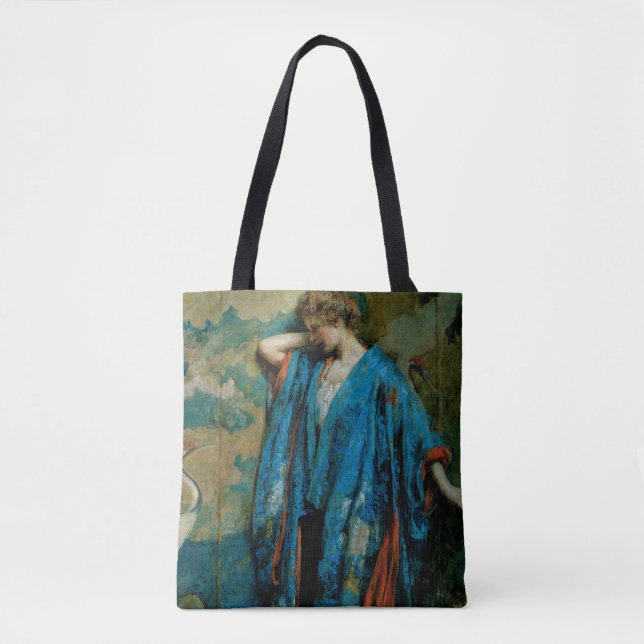 Tote Bag Bleu et jaune (Devant)