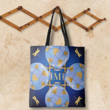 Bleu Et Or De Style Japonais