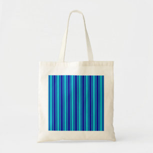 Tote Bag Bleu et turquoise bandes bonbons