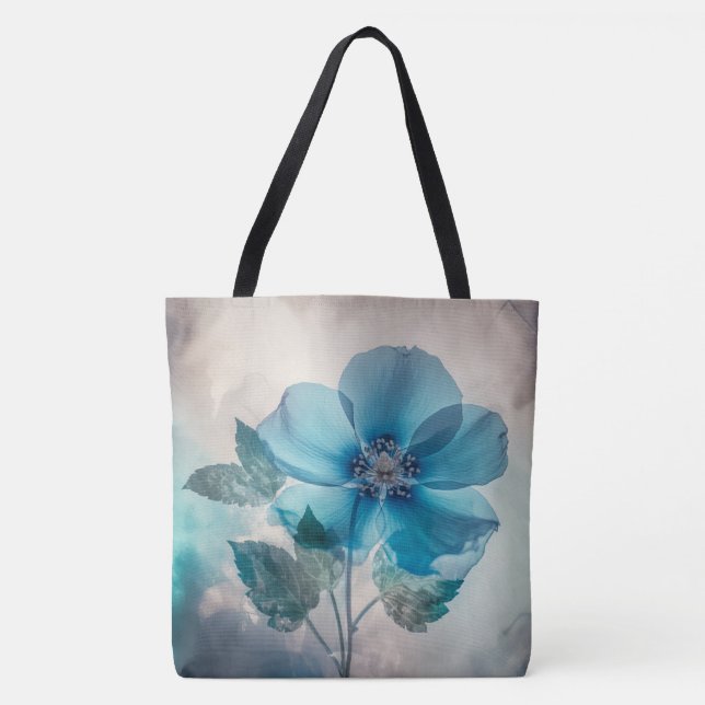 Tote Bag Bleu éthérée (Devant)