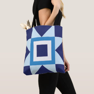 Tote Bag bleu foncé étoiles texture mode cool nuit garçon c