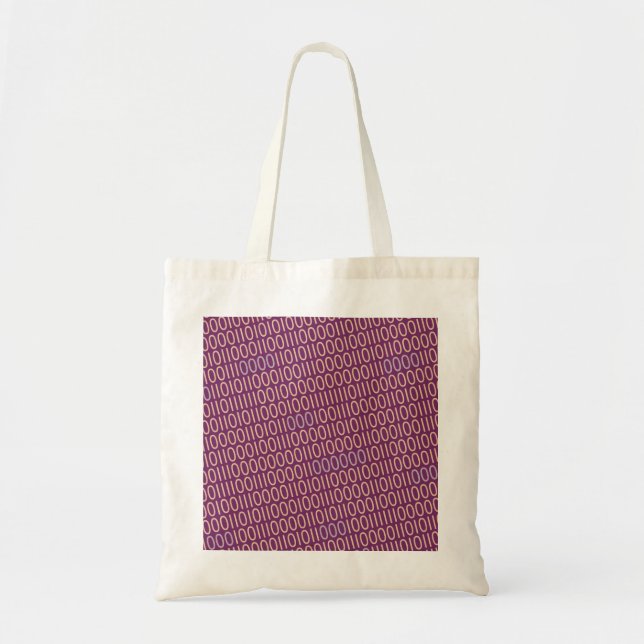 Tote Bag Bleu gris de CODE BINAIRE (Devant)