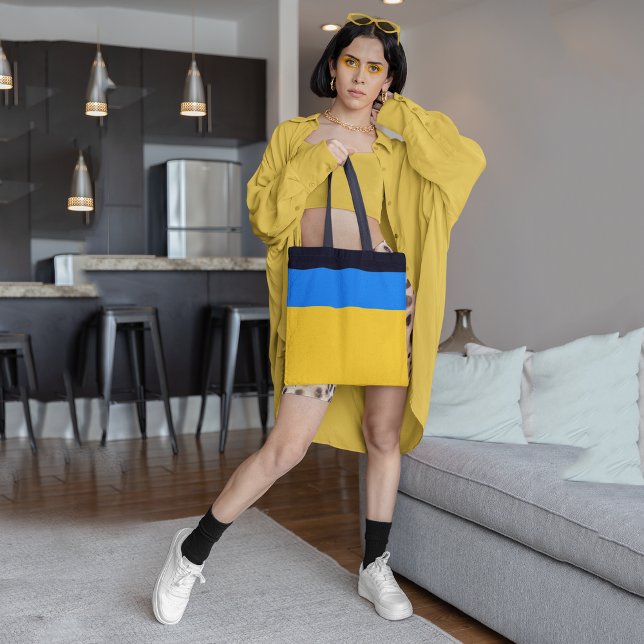 Tote Bag Bleu jaune (Créateur téléchargé)