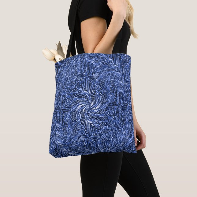 Tote Bag Bleu Jean tourbillon..... (De près)