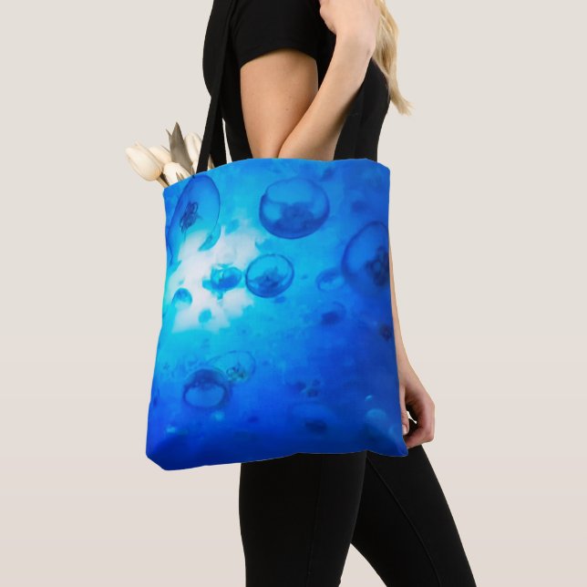 Tote Bag Bleu méduse (De près)