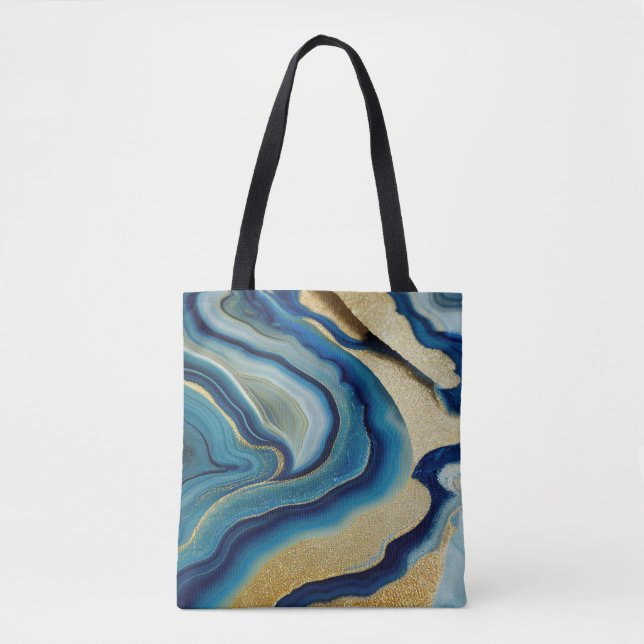 Tote Bag Bleu Ocean Sea Sparkel (Devant)
