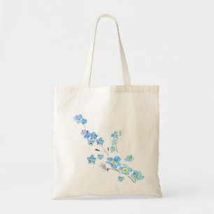 Tote Bag bleu oublie moi