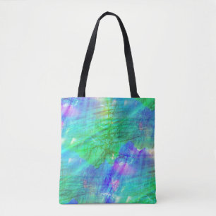 Tote Bag bleu sans couture d'aquarelle d'arrière - plan