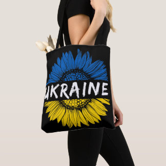TOTE BAG BLEUE ET JAUNE UKRAINE SUNLOWER