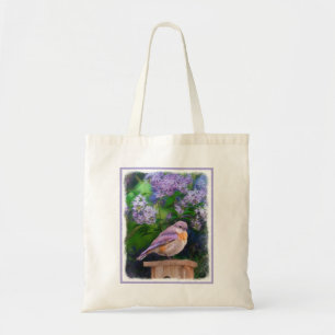 Tote Bag Bleuet de l'Est en neige - Photo originale