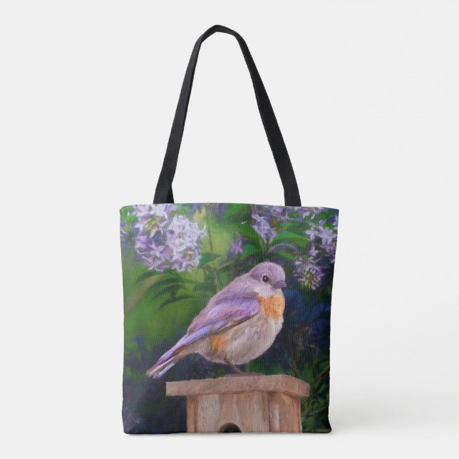 Tote Bag Bleuet de l'Est en neige - Photo originale (Dos)