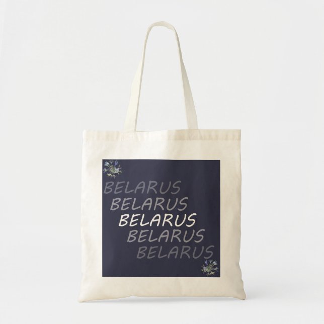 Tote Bag Bleuet National Biélorusse (Devant)