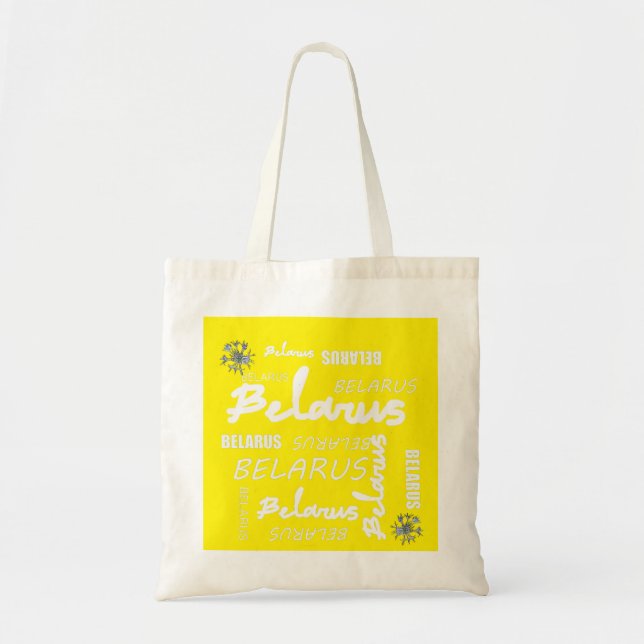 Tote Bag Bleuet National Biélorusse (Devant)