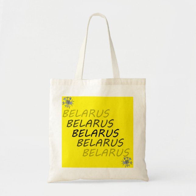 Tote Bag Bleuet National Biélorussie (Devant)