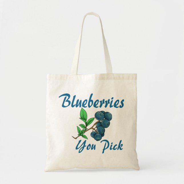 Tote Bag bleuets que vous choisissez (Devant)