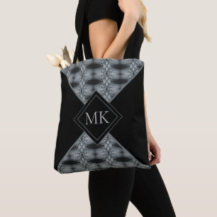 Tote Bag Bloc de couleur Abstrait Monogrammé