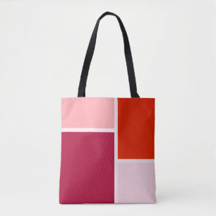 Tote Bag Bloc de couleur rouge minimaliste moderne