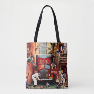 Tote Bag Bloc routier par Norman Rockwell
