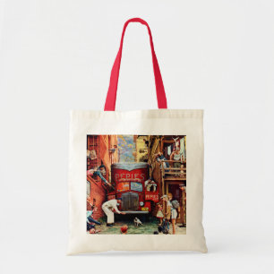 Tote Bag Bloc routier par Norman Rockwell