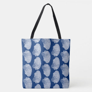 Tote Bag Blocage de coquille de saint Jacques Impression, b