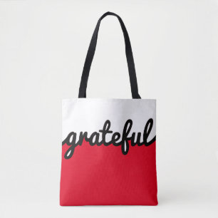 Tote Bag Blocage de couleur rouge noir gracieux
