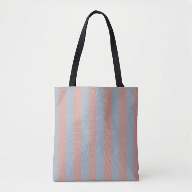 Tote Bag Blocs couleur rose et bleu glace millénaires (Devant)