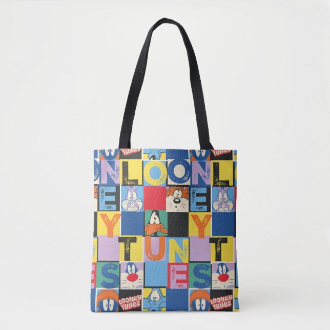 Tote Bag Blocs de contrôle de caractères LOONEY TUNES™ (Devant)