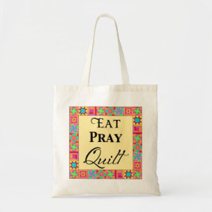 Tote Bag Blocs de courtepointe Bordure Art Manger courtoisi