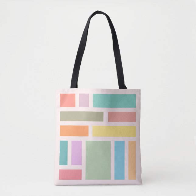 Tote Bag Blocs géométriques Abstraits (Devant)