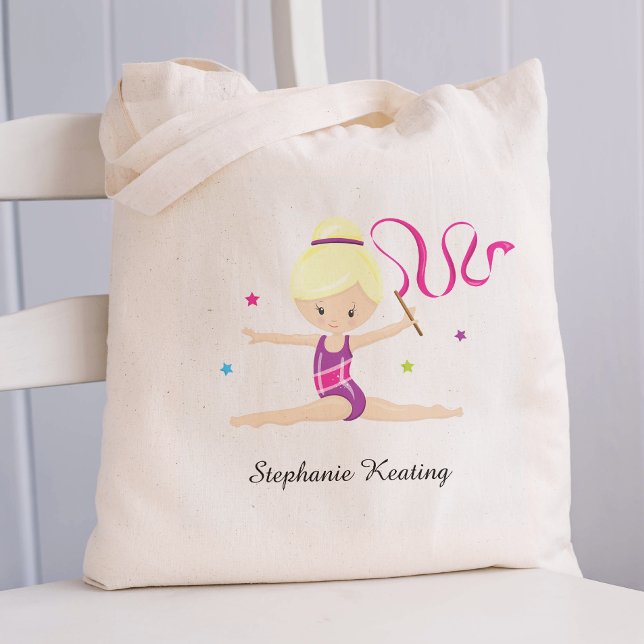 Tote Bag Blonde Gymnaste Personnalisé (Créateur téléchargé)