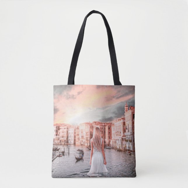 Tote Bag Blondie Dans Venise Romantique (Devant)