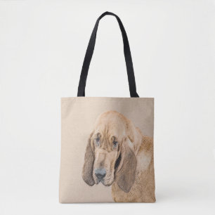 Tote Bag Bloodhound Peinture - Joli chien d'origine art