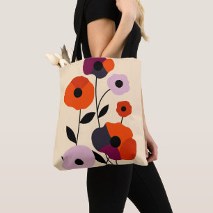 Tote Bag Bloom minimal du pavot
