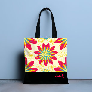 Tote Bag Bloomin' Bon Départ Floral Moderne Personnalisé
