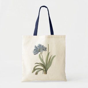 Tote Bag blue African lily(Agapanthus) by Redouté