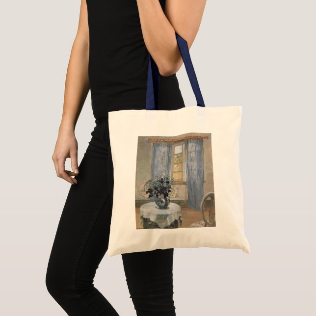 Tote Bag Blue Clematis dans le studio de l'artiste, Anna An (Devant (produit))