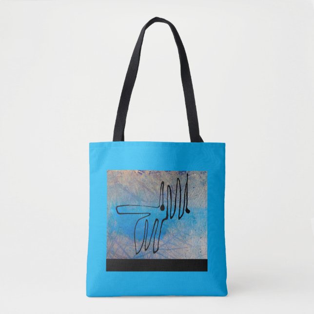 Tote Bag Blue Dog. (Devant)