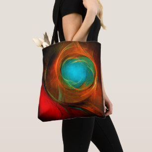 Tote Bag Blue Eye Moderne Abstrait Art Cool Motif #16