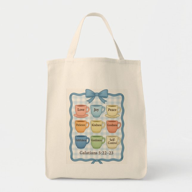 Tote Bag Blue fruit of the Spirit (Devant)