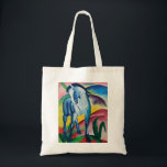 Tote Bag Blue Horse I par Franz Marc<br><div class="desc">Blue Horse I de Franz Marc. Visitez mon magasin pour un design plus intéressant et plus de choix de couleurs => zazzle.com/colorfulworld*</div>