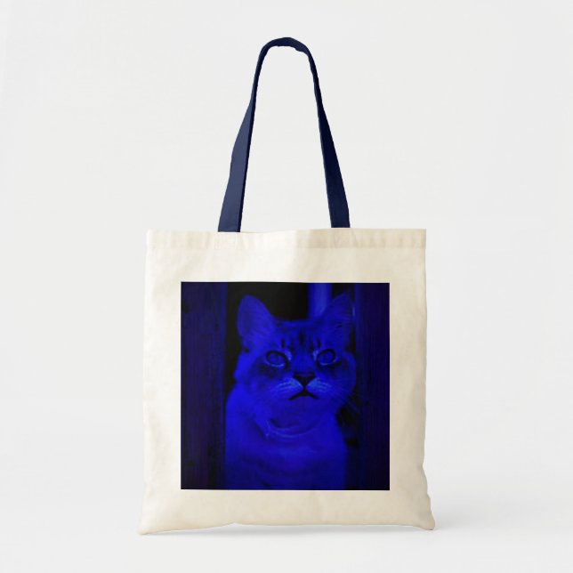 Tote Bag Blue Kitty (Devant)