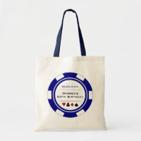 Blue Las Vegas Casino Poker Chip Anniversaire