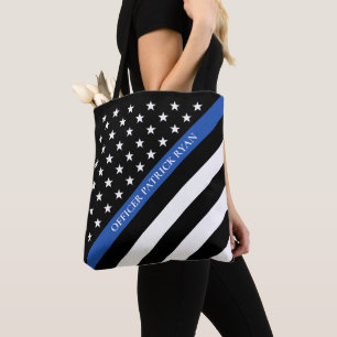 Tote Bag Blue Line mince maintiennent l'ordre le monogramme