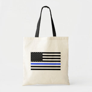 Tote Bag Blue Line mince mettent en sac, diminuent
