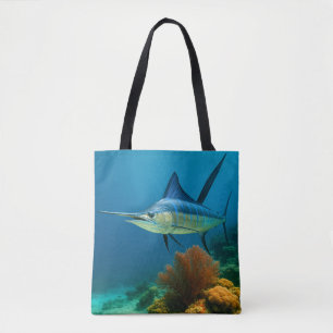 Tote Bag Blue Marlin Glide