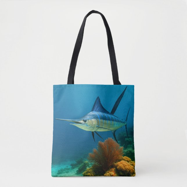 Tote Bag Blue Marlin Glide (Devant)