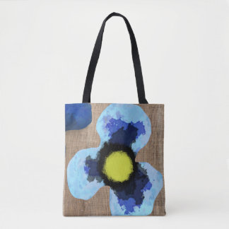 Tote Bag Blue Pansy